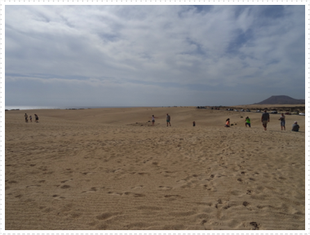 Visiting the sand dunes on Futureventura